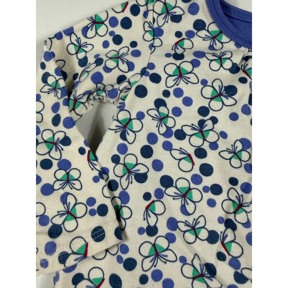 Tea Collection Butterfly Skirted Bodysuit Blue 18-24 Months